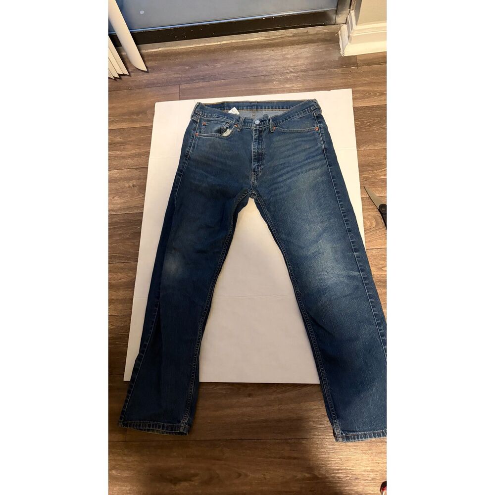 Levi's 505 Men's 36x32 Regular Fit Straight Leg Jeans Blue Denim